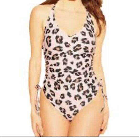 Kona Sol Leopard One Piece T Strap Back - Picture 1 of 7